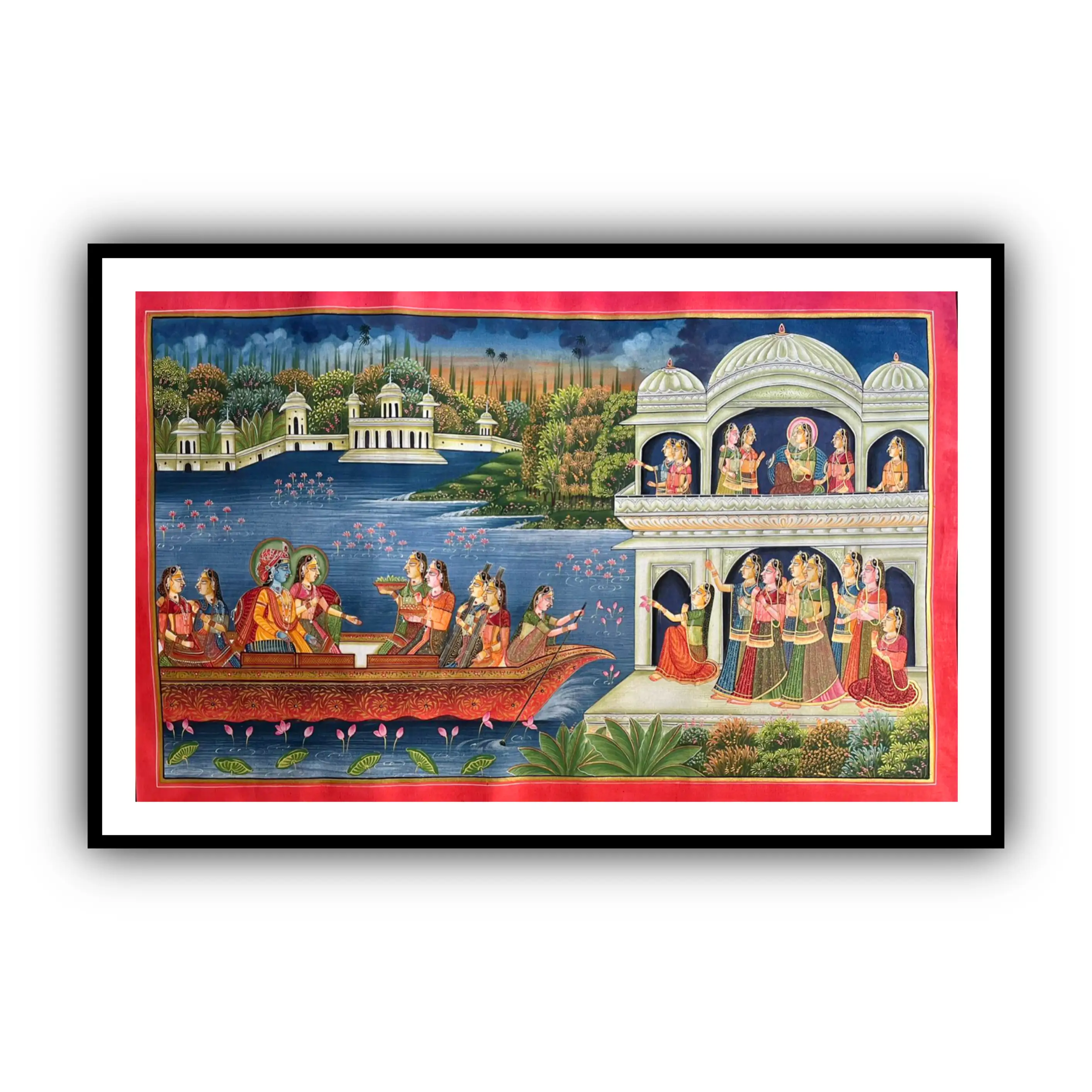Beautiful Handmade Pichwai Painting (3x2 ft) – Unframed Traditional Indian Wall Décor